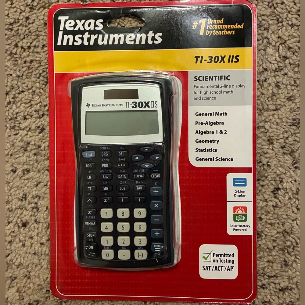 Texas Instruments TI-30X IIS Scientific Calculator NEW Sealed SAT ACT Approved